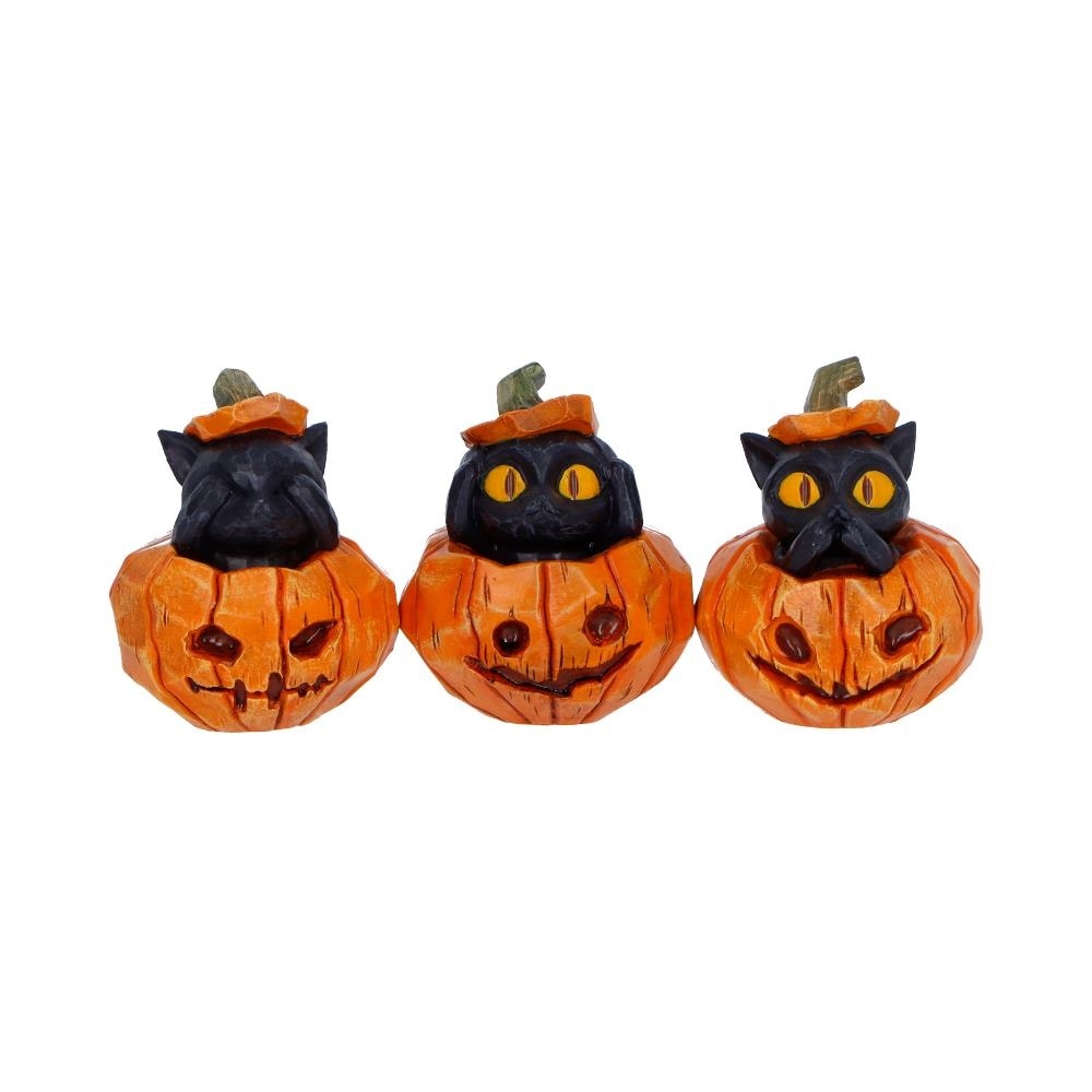 Nemesis Now - Three Wise Pumpkin Patch Figurines - Multicolours